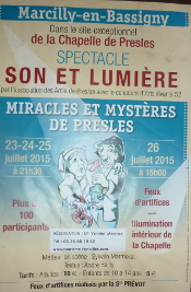 Affiche, Miracles et mystères de Presles